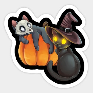 Spooky Kitties Sticker